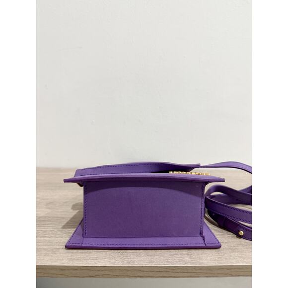 Jacquemus Le Chiquito Matte Leather Crossbody Mini Bag Purple - Picture 7 of 11